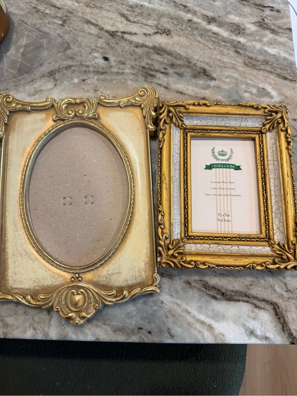 Gold Ornate Picture Frames - Decorative Set